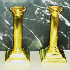 Vintage Baldwin Brass Smithsonian Institute Brass Candleholders Room Decor